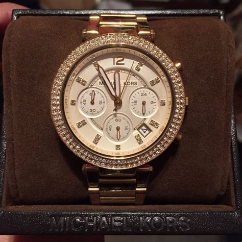 michael kors watch diamond face